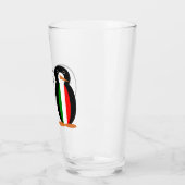 Italian Talking Ms Penguin Personalized Glas (Links)