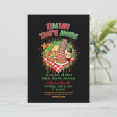 Italian That's Amore Bridal Shower Invitation Kaart (Staand voorkant)