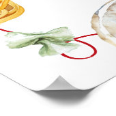 Italian That's Amore Bridal Shower Welcome Sign Poster (Hoek)