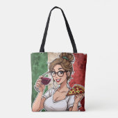 Italian Themed Tote Bag (Achterkant)