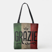 Italian Themed Tote Bag (Achterkant)