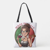 Italian Themed Tote Bag (Achterkant)