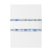 Italian Tiles La Dolce Vita Destination Wedding Uitnodigingen Wikkel (Achterkant Voorbeeld)