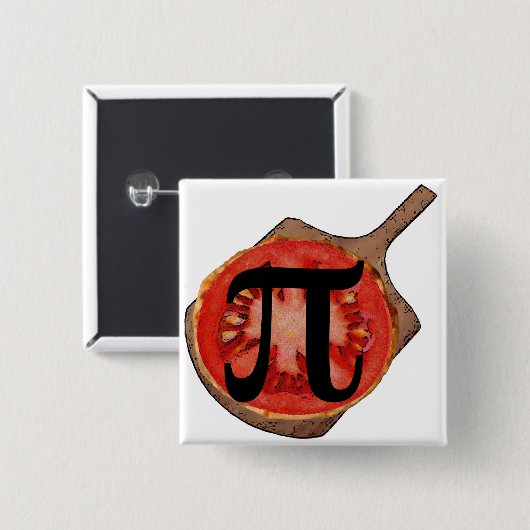 Italian Tomato Pi Button (Voorkant /achterkant)