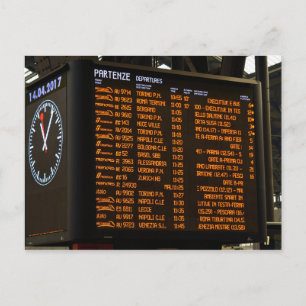 Italian Train Destinations - Milano Centrale Briefkaart