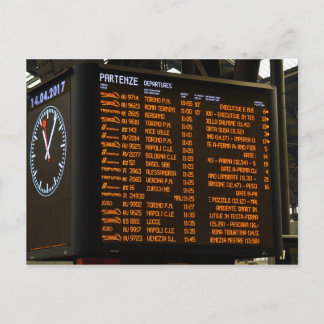 Italian Train Destinations - Milano Centrale Briefkaart