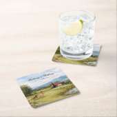 Italian Tuscan Countryside Wedding Kartonnen Onderzetters (Insitu)