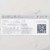 Italian Villa Plane Ticket Destination Wedding  Kaart (Voorkant)