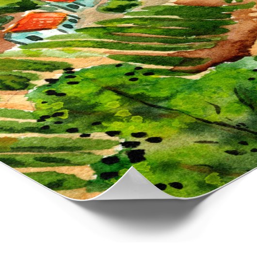 Italian Vineyards Poster (Hoek)