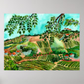 Italian Vineyards Poster (Voorkant)