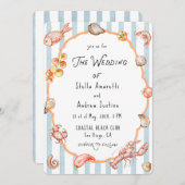 Italian Watercolor Rustic Wedding Invitation Kaart (Voorkant / Achterkant)