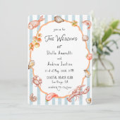 Italian Watercolor Rustic Wedding Invitation Kaart (Staand voorkant)