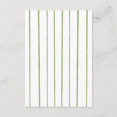 Italian Watercolor Rustic Wedding Reception Informatiekaartje (Achterkant)