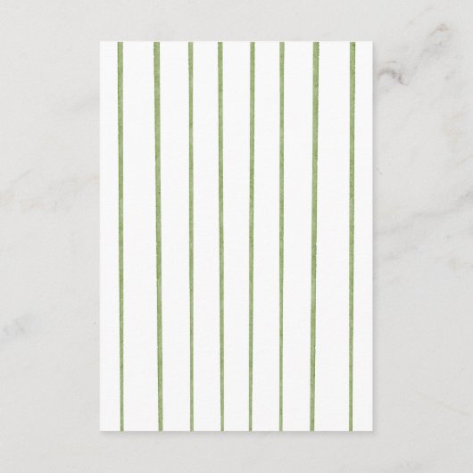 Italian Watercolor Rustic Wedding Reception Informatiekaartje (Achterkant)