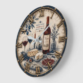Italian Wine & Cheese Kitchen Decor Grote Klok (Hoek)