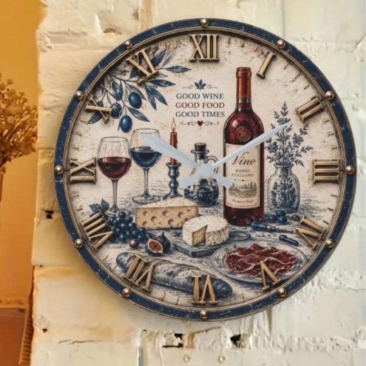Italian Wine & Cheese Kitchen Decor Grote Klok