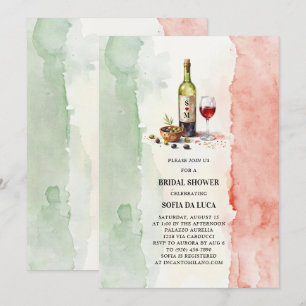 Italian Wine Olives Italy Vrijgezellenfeest Kaart