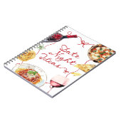 Italian Wine Pizza Date Night Ideas Notitieboek (Linkerzijde)