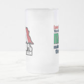 Italianen als liefde maakt de wereld de rug toeker matglas bierpul (Center)