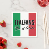 Italianen doen het beter grappige papieren feestse servetten (Insitu)