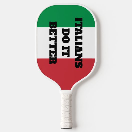 Italianen doen het beter leuk pickleball paddle ra (Voorkant)