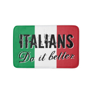 Italianen doen het beter met een badmat onder Ital