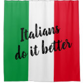 Italianen doen het beter met een vreemde vlag in I Douchegordijn (Voorkant)