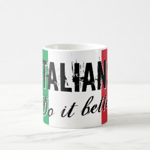 Italianen doen het beter met koffie-mok, grappig c koffiemok