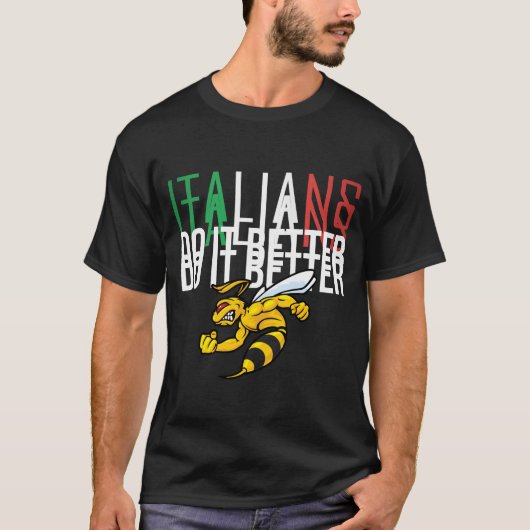 ITALIANEN DOEN HET BETER T-SHIRT (Voorkant)