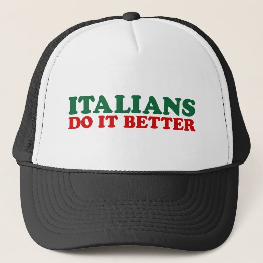 Italianen doen het beter trucker pet (Voorkant)