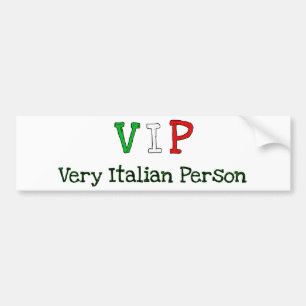 Italianen en trots bumpersticker
