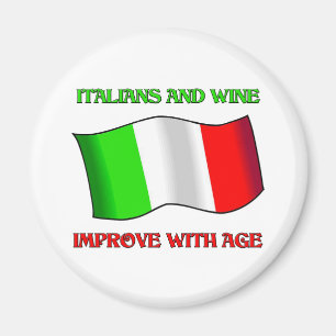 Italianen en wijn, verbeteren met leeftijd magneet