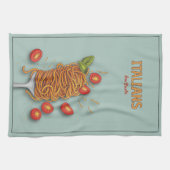 Italianen houden van pasta theedoek (Horizontaal)