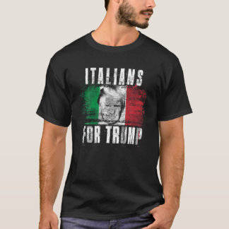 Italianen voor Trump, Amerikaanse en Italiaanse Pa T-shirt