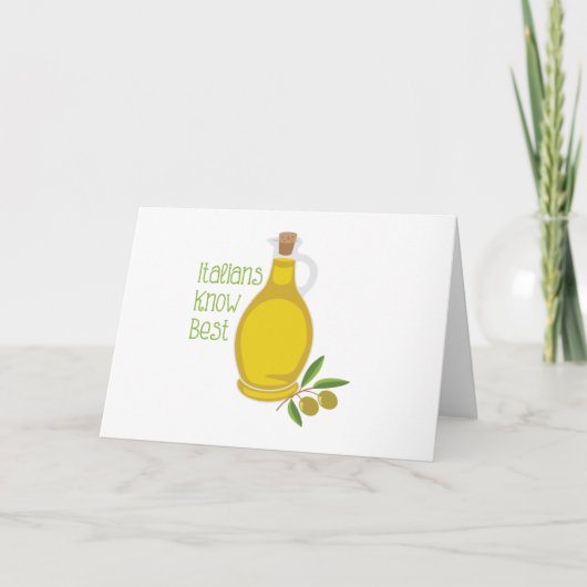 Italianen weten het het beste kaart (Voorkant)