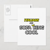 Italianen zijn Sofa King Cool Briefkaart (Voorkant / Achterkant)