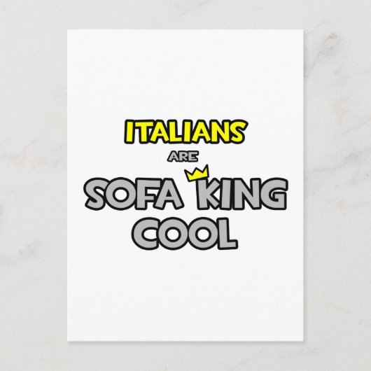 Italianen zijn Sofa King Cool Briefkaart (Voorkant)