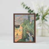 Italiano: Calvario Breton (Il Cristo Verde) Briefkaart (Staand voorkant)