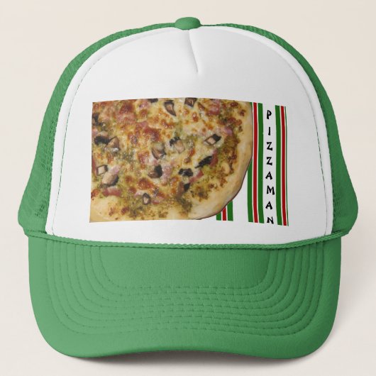 Italiano, MAN PIZZA Trucker Pet (Voorkant)