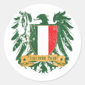 Italiano Puro Ronde Sticker (Voorkant)