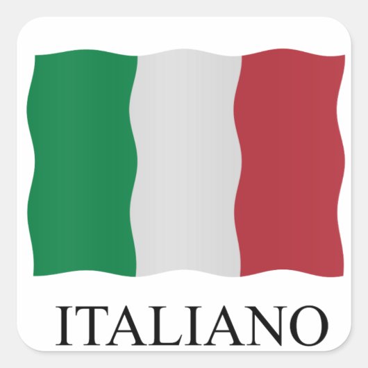Italiano Vierkante Sticker (Voorkant)