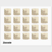 Italië 10 vierkante sticker (Vel)