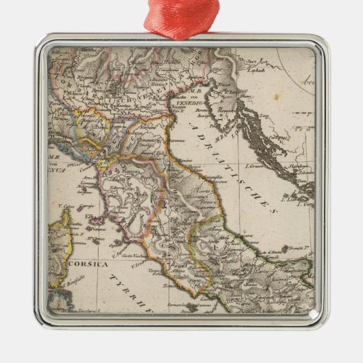 Italië 11 metalen ornament (Voorkant)