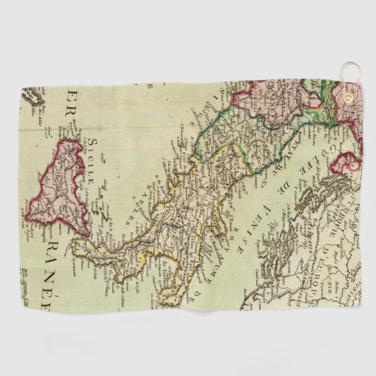 Italië 13 2 golfhanddoek (Horizontaal)