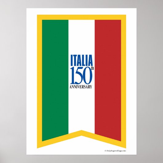 Italië 150e Jubileum Poster (Voorkant)