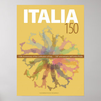 Italië 150e Jubileum van de eenmaking Poster