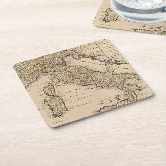 Italië 16 kartonnen onderzetters (Schuin)