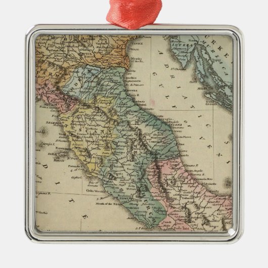 Italië 19 metalen ornament (Voorkant)