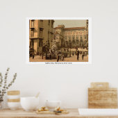 Italië, 19e eeuw Napels straatscène Poster (Keuken)