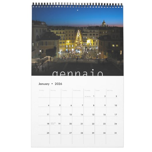 Italië 2011 kalender (Jan 2026)